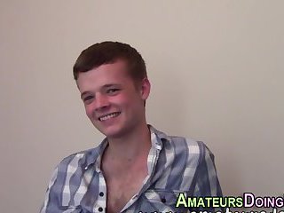 Amateur twink spunking